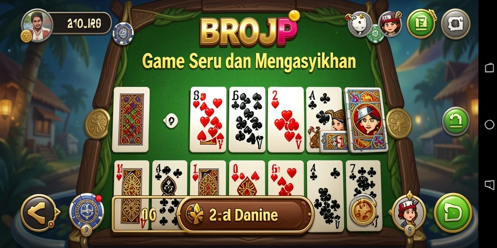 Screenshot gameplay BROJP menampilkan keseruan bermain Domino.