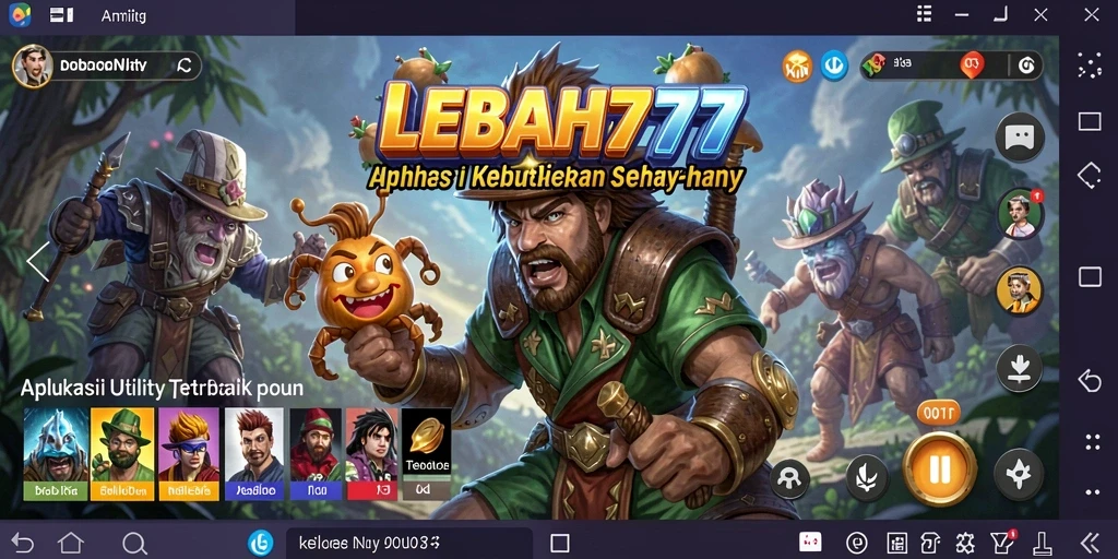 Tampilan antarmuka LEBAH777 yang intuitif dan berfungsi