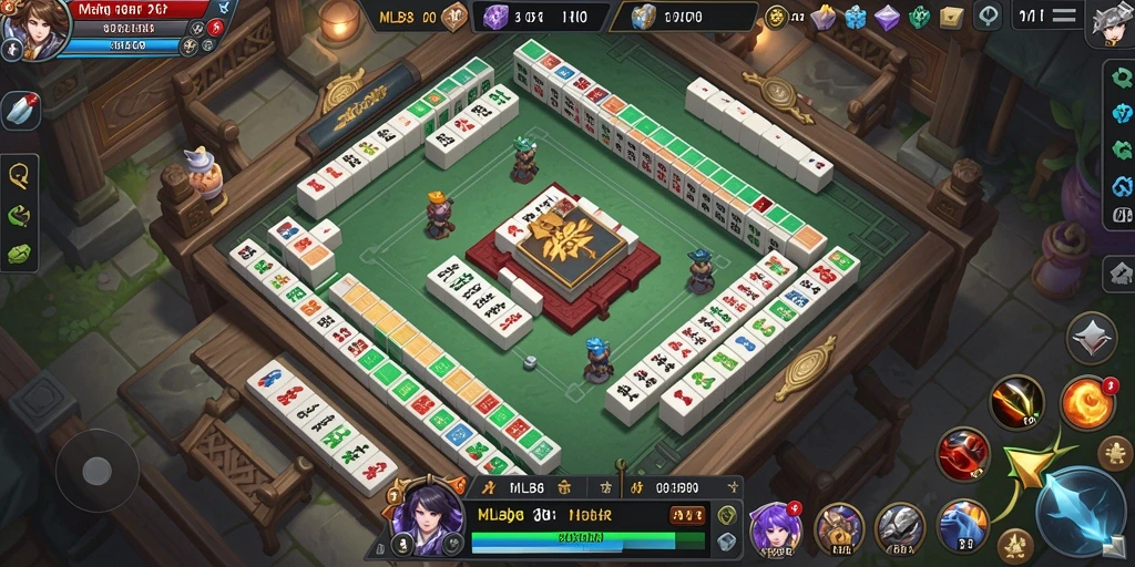 Gameplay Mahjong yang menegangkan dan menarik di MLBB8.