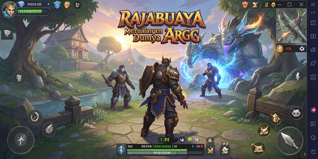 Gameplay seru dan mendebarkan di dunia ARPG RAJABUAYA.