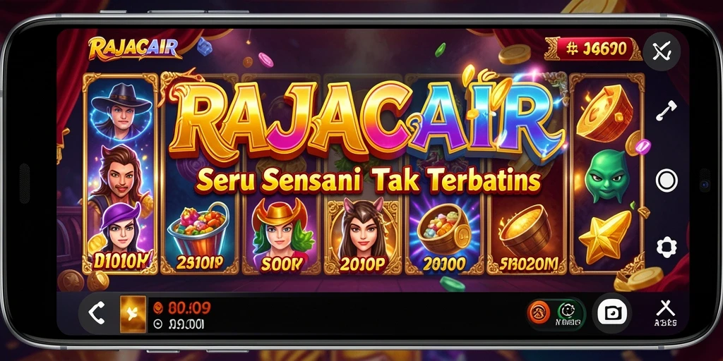 Tangkapan layar RAJACAIR menampilkan aksi gameplay slot yang seru.
