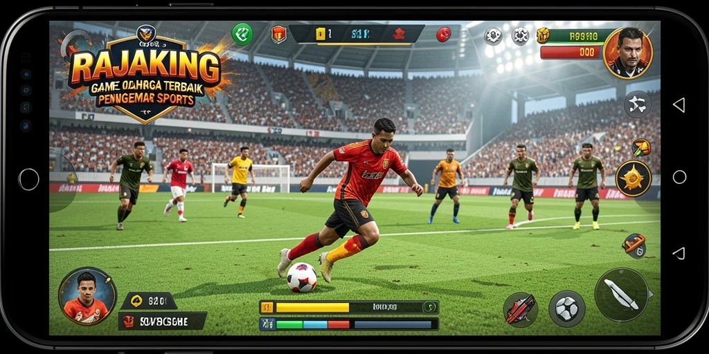Tampilan menarik dari gameplay RAJAKING yang penuh aksi olahraga.