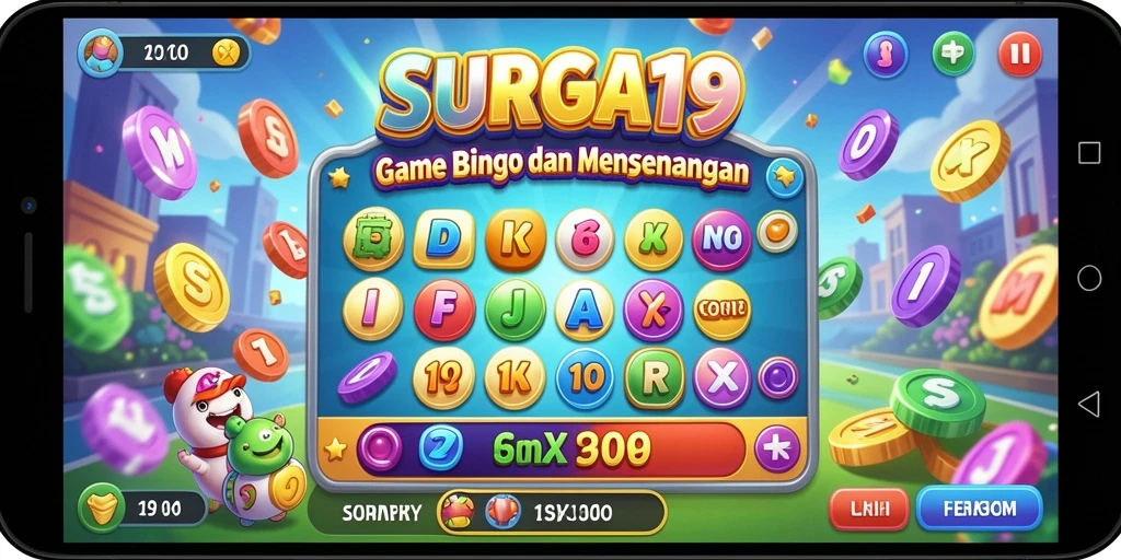 Tampilan gameplay SURGA19 yang menarik dan penuh warna.
