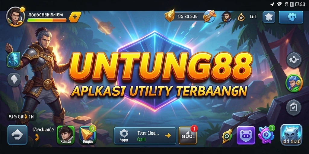 Tampilan antarmuka utama aplikasi UNTUNG88 yang intuitif dan modern.