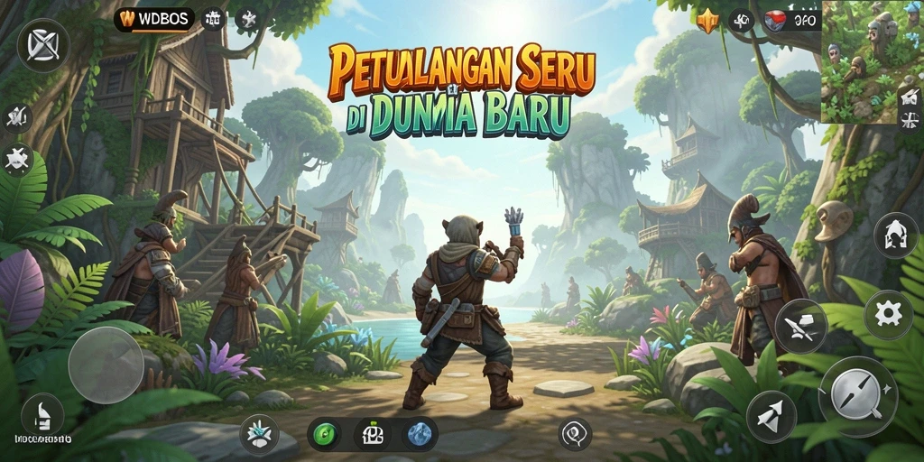 Tangkapan layar menunjukkan aksi intens dalam permainan WDBOS.